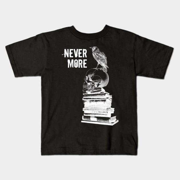 NEVERMORE Kids T-Shirt by sandpaperdaisy